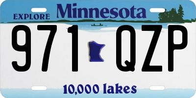MN license plate 971QZP