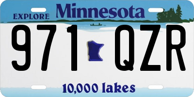 MN license plate 971QZR
