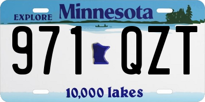 MN license plate 971QZT