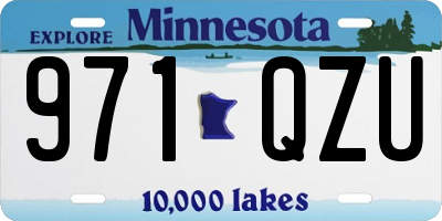 MN license plate 971QZU