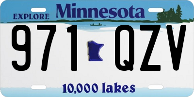 MN license plate 971QZV
