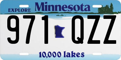 MN license plate 971QZZ
