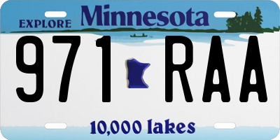 MN license plate 971RAA