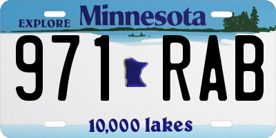 MN license plate 971RAB