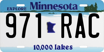 MN license plate 971RAC