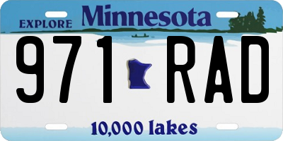 MN license plate 971RAD