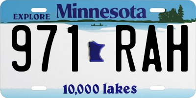MN license plate 971RAH