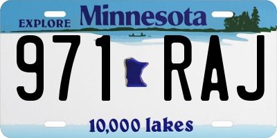 MN license plate 971RAJ