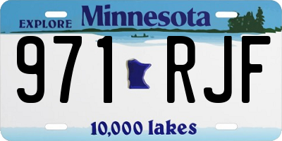 MN license plate 971RJF