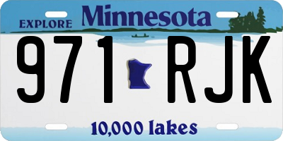 MN license plate 971RJK