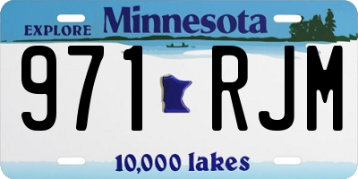 MN license plate 971RJM