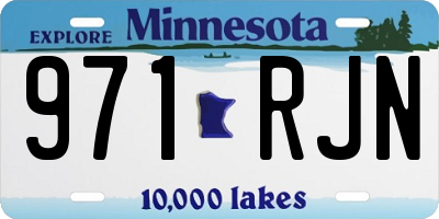 MN license plate 971RJN