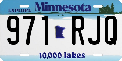 MN license plate 971RJQ