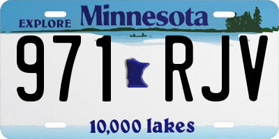 MN license plate 971RJV