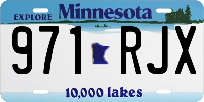 MN license plate 971RJX