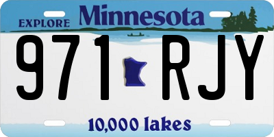 MN license plate 971RJY