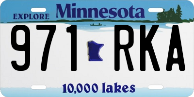 MN license plate 971RKA
