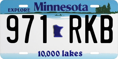 MN license plate 971RKB