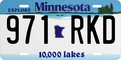 MN license plate 971RKD