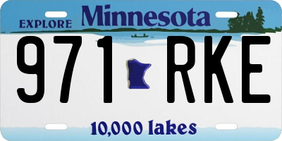 MN license plate 971RKE