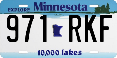 MN license plate 971RKF