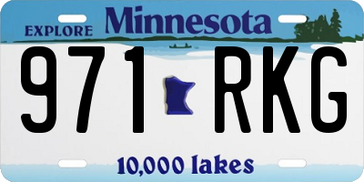 MN license plate 971RKG