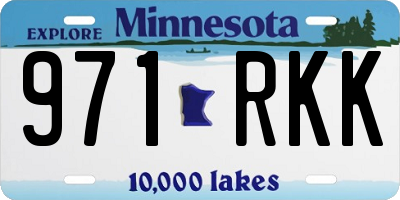 MN license plate 971RKK