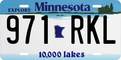 MN license plate 971RKL