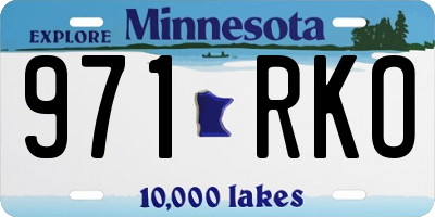 MN license plate 971RKO