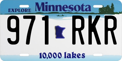 MN license plate 971RKR