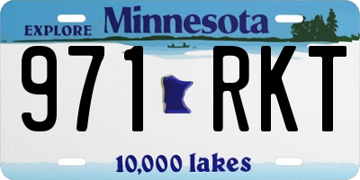 MN license plate 971RKT