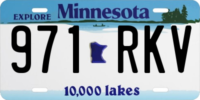 MN license plate 971RKV