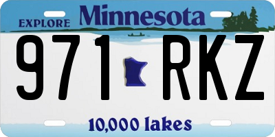 MN license plate 971RKZ