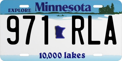 MN license plate 971RLA