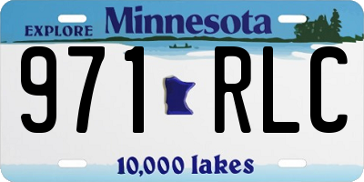 MN license plate 971RLC