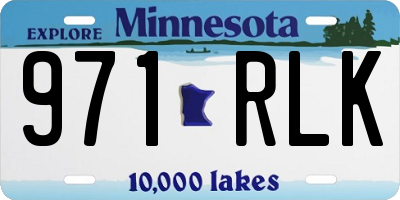 MN license plate 971RLK