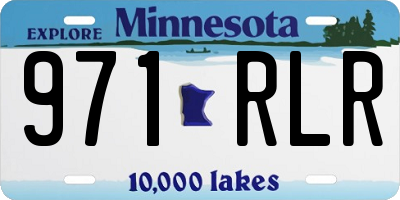 MN license plate 971RLR