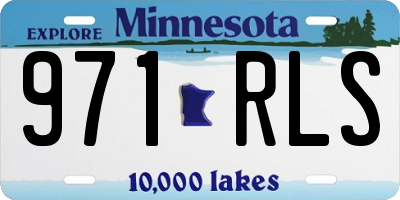 MN license plate 971RLS
