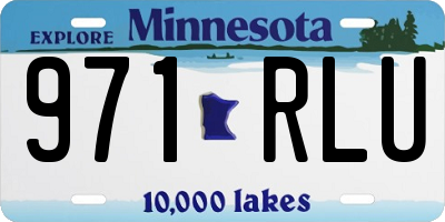 MN license plate 971RLU