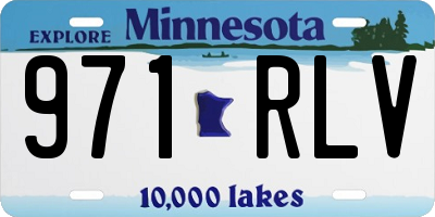 MN license plate 971RLV