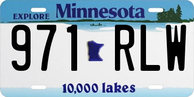 MN license plate 971RLW