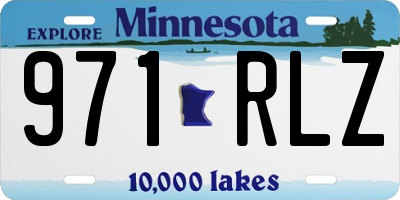 MN license plate 971RLZ