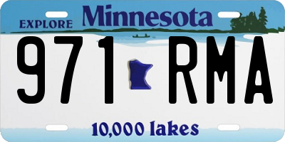 MN license plate 971RMA