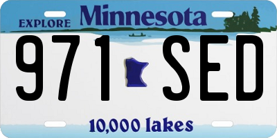 MN license plate 971SED