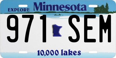 MN license plate 971SEM