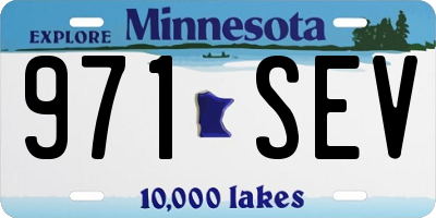 MN license plate 971SEV