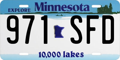 MN license plate 971SFD