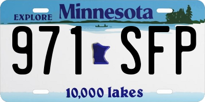 MN license plate 971SFP