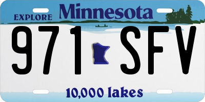 MN license plate 971SFV