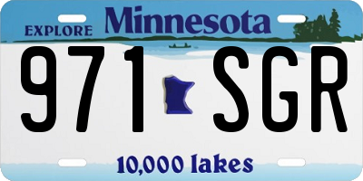 MN license plate 971SGR